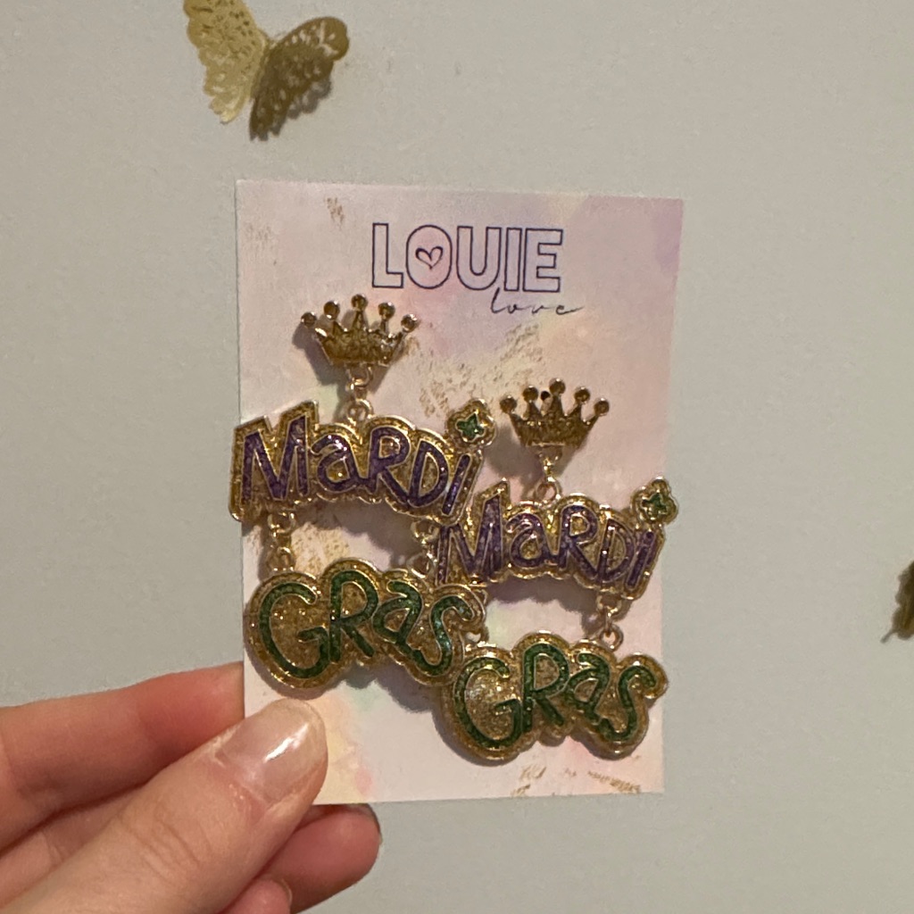 Mardi Gras Earrings